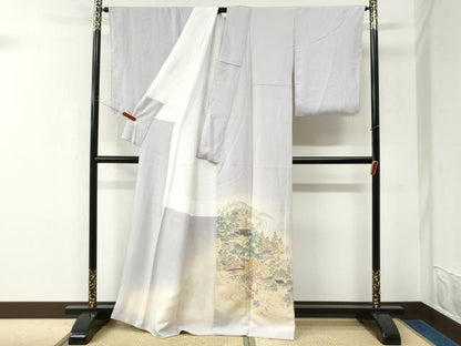 平和屋着物●豪華色留袖　作家物　寿光織　北山風情　暈し染め　金糸　正絹　逸品　未使用　CABK7752yc