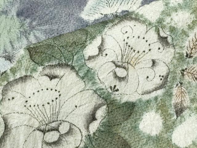 平和屋着物●十日町　名門　滝泰謹製　訪問着　辻が花　絞り　正絹　逸品　CABK7756yc