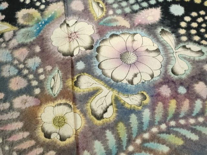 平和屋着物●豪華黒留袖　作家物　辻が花　絞り　暈し染め　正絹　逸品　CABK7759yc