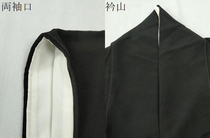 平和屋着物●京加賀友禅　松本健一　黒留袖　浜松梅文　正絹　逸品　CABK7763yc