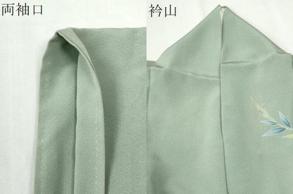 平和屋着物●本加賀友禅作家　談義所栄二　訪問着　草花文　暈し染め　正絹　逸品　CABK7765yc