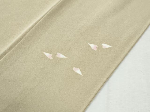 平和屋着物●本加賀友禅作家　柿本市郎　訪問着　枝桜文　三越扱い　正絹　逸品　CABK7766yc