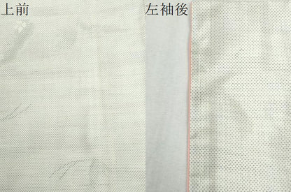 平和屋着物●本場大島紬　白大島　9マルキ　舞蝶花文　正絹　逸品　未使用　CABK7790yc