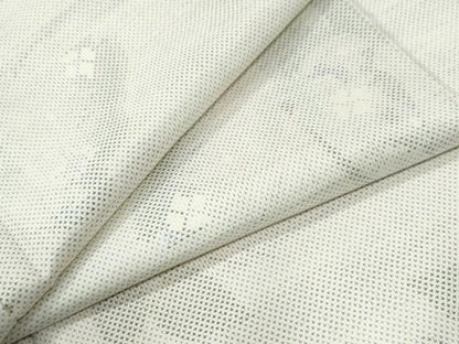 平和屋着物●本場大島紬　白大島　9マルキ　舞蝶花文　正絹　逸品　未使用　CABK7790yc
