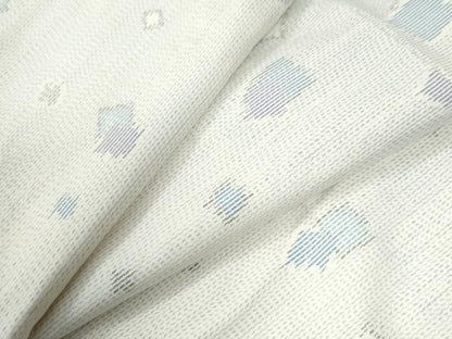 平和屋着物●本場大島紬　白大島　箔散らし　正絹　逸品　CABK7793yc