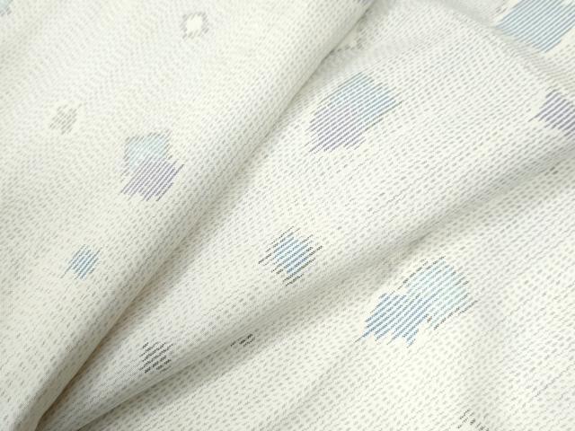 平和屋着物●本場大島紬　白大島　箔散らし　正絹　逸品　CABK7793yc