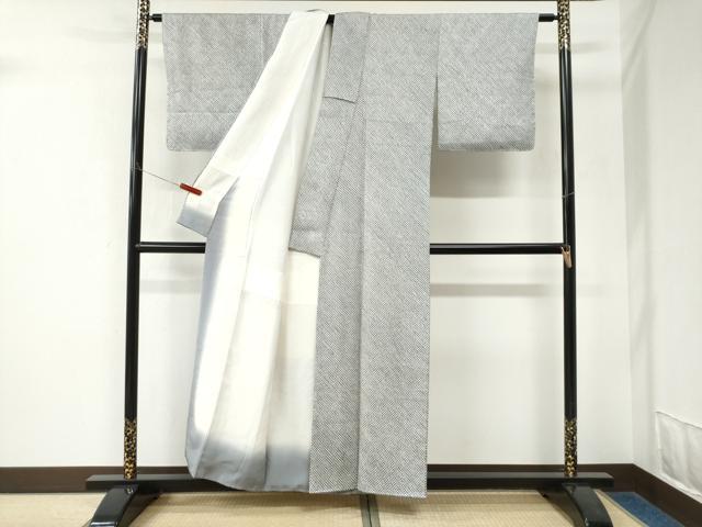 平和屋着物●大変加工の良い総絞り小紋　正絹　逸品　未使用　CABK7828yc