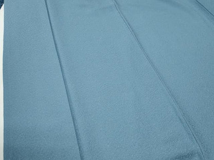 平和屋着物●上質な色無地　紋意匠　薄縹色　正絹　逸品　未使用　CABK7836yc