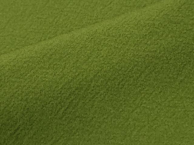 平和屋着物●本草木染作家　瑞寶　色無地　苔色　正絹　逸品　CABK7843yc