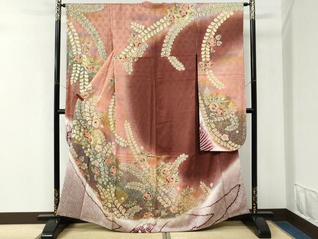 平和屋着物●豪華振袖　辻が花　絞り　暈し染め　金彩　やまと誂製　正絹　逸品　CABK7882yc