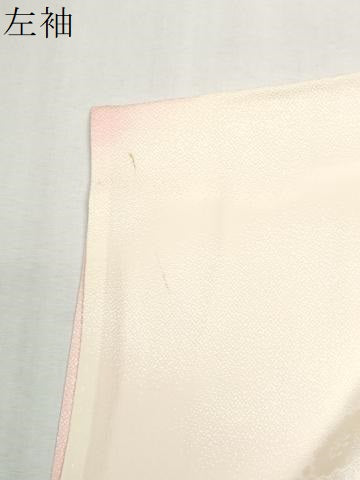 平和屋着物●長襦袢　無双仕立て　草花丸地紋　暈し染め　正絹　逸品　CABK7959yc