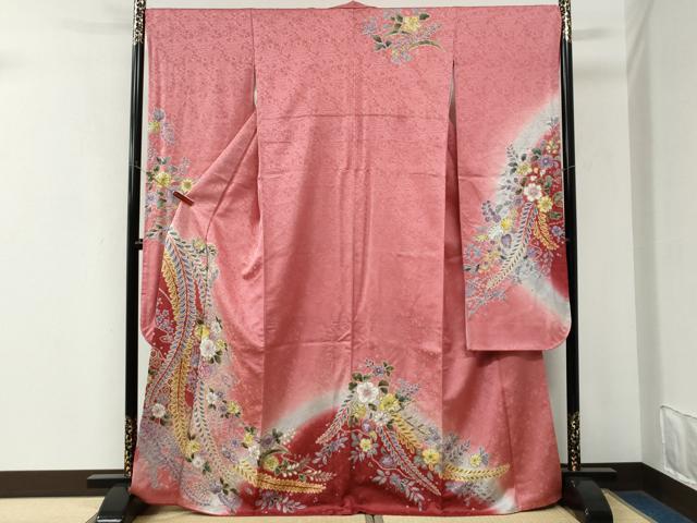 平和屋着物●豪華振袖　辻が花　絞り　暈し染め　金通し地　鈴乃屋扱い　正絹　逸品　CABK7988yc
