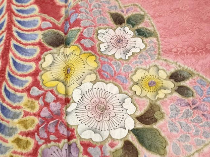 平和屋着物●豪華振袖　辻が花　絞り　暈し染め　金通し地　鈴乃屋扱い　正絹　逸品　CABK7988yc