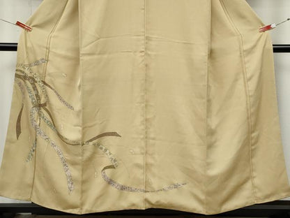 平和屋着物●訪問着　鬘帯花文　金彩　正絹　逸品　CABK8004ut