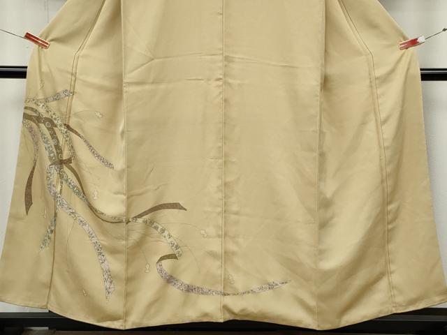 平和屋着物●訪問着　鬘帯花文　金彩　正絹　逸品　CABK8004ut