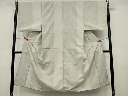平和屋着物●男性　お召　縞　正絹　逸品　CABK8008ut
