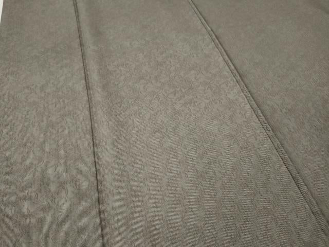 平和屋着物●男性　お召　桐竹鳳凰文　江戸鼠色　正絹　逸品　CABK8009ut