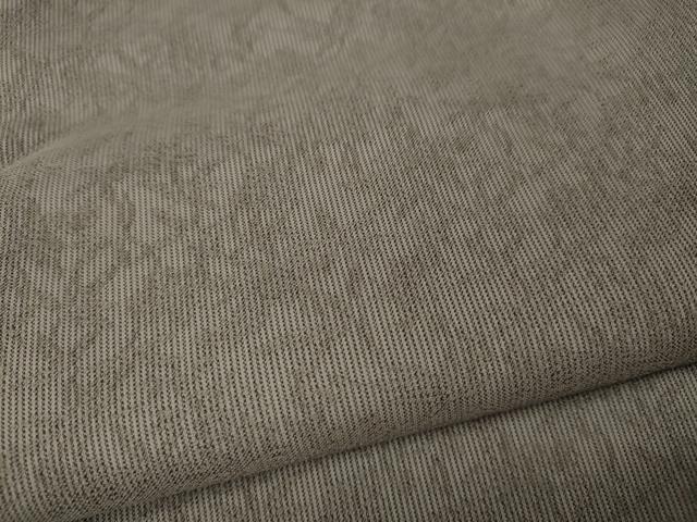 平和屋着物●男性　お召　桐竹鳳凰文　江戸鼠色　正絹　逸品　CABK8009ut