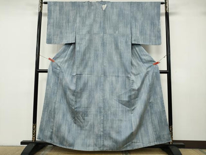 平和屋着物▼上質な小紋　霞間道　正絹　逸品　未使用　CABK8012ut