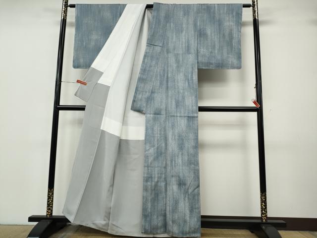 平和屋着物▼上質な小紋　霞間道　正絹　逸品　未使用　CABK8012ut
