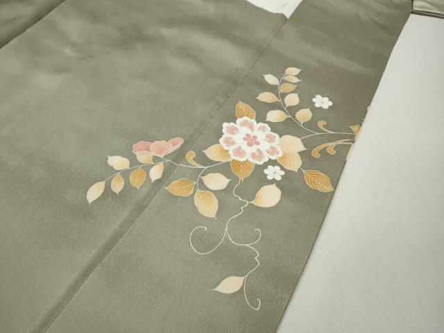 平和屋着物●豪華色留袖　駒刺繍　鳳凰更紗花文　金彩　正絹　逸品　CABK8013ut