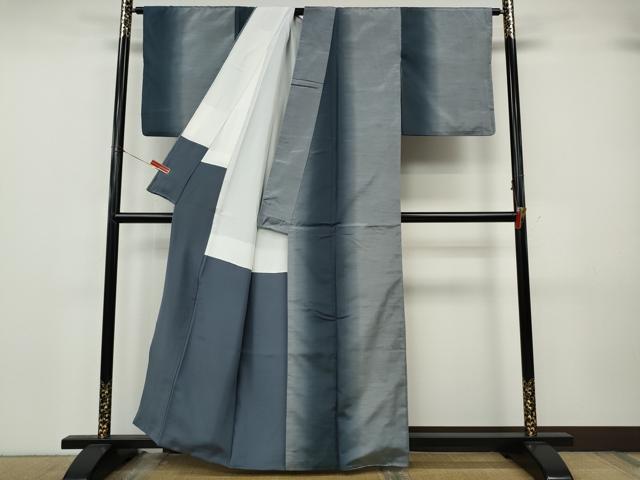 平和屋着物●上質な紬　霞間道　正絹　逸品　CABK8015ut