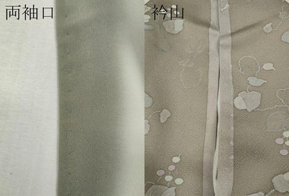 平和屋着物●上質な小紋　地紋起こし　葡萄花間道　正絹　逸品　CABK8023ut