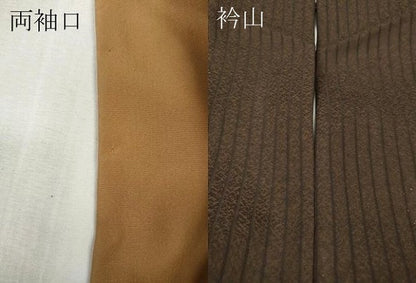 平和屋着物●上質な小紋　舞葉間道　たたき染め　反端付き　正絹　逸品　CABK8026ut