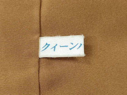 平和屋着物●上質な小紋　舞葉間道　たたき染め　反端付き　正絹　逸品　CABK8026ut