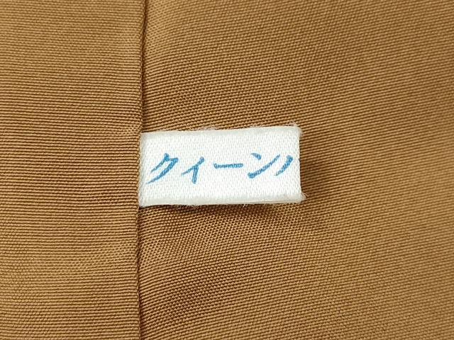 平和屋着物●上質な小紋　舞葉間道　たたき染め　反端付き　正絹　逸品　CABK8026ut