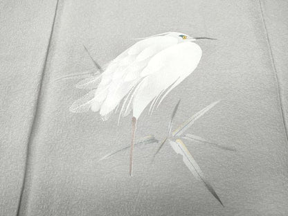 平和屋着物●豪華色留袖　鷺　伊と幸　反端付き　正絹　逸品　CABK8038ut