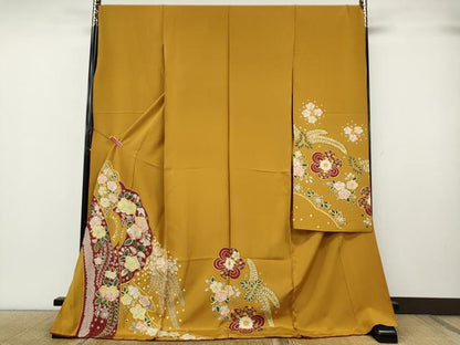平和屋着物●豪華振袖　辻が花　金彩　仮絵羽　逸品　未使用　CABK8040ut