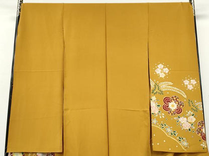 平和屋着物●豪華振袖　辻が花　金彩　仮絵羽　逸品　未使用　CABK8040ut