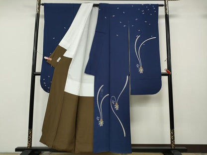 平和屋着物●世界的人形師　辻村寿三郎　ジュサブロー　振袖・長襦袢セット　兎　正絹　逸品　CABK8041ut