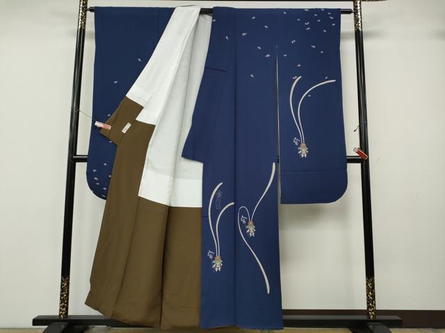 平和屋着物●世界的人形師　辻村寿三郎　ジュサブロー　振袖・長襦袢セット　兎　正絹　逸品　CABK8041ut