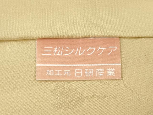 平和屋着物●長襦袢　袷　枝垂れ桜文　蛍暈し　正絹　逸品　CABK8044ut