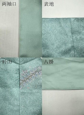 平和屋着物●訪問着　辻が花　絞り　暈し染め　金彩　正絹　逸品　CABK8067ut