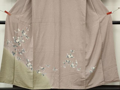 平和屋着物●訪問着　友禅　枝花文　正絹　逸品　CABK8073ut
