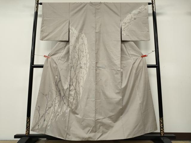 平和屋着物●訪問着　本場大島紬　9マルキ　枝花文　正絹　逸品　CABK8074ut