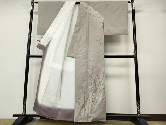 平和屋着物●訪問着　本場大島紬　9マルキ　枝花文　正絹　逸品　CABK8074ut