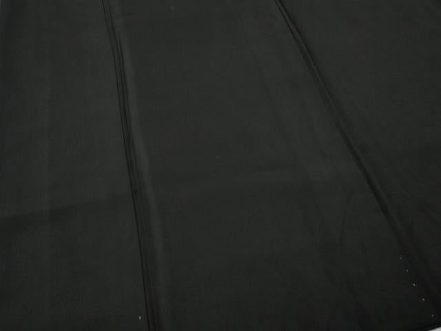 平和屋着物●男性　黒紋付　正絹　逸品　CABK8075ut