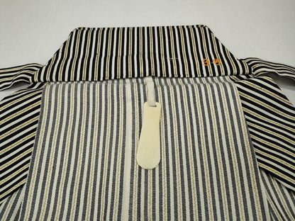平和屋着物●男性　行灯袴　縞　金糸　正絹　逸品　CABK8080ut