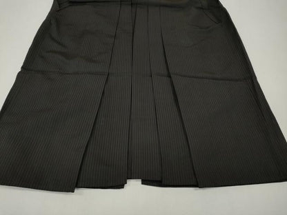 平和屋着物●男性　馬乗り袴　縞　三越扱い　正絹　逸品　CABK8081ut