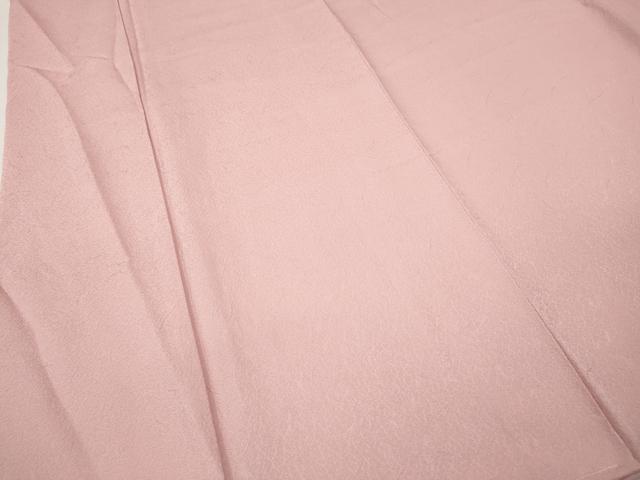 平和屋着物●上質な色無地　霞地紋　鴇色　正絹　逸品　未使用　CABK8085ut