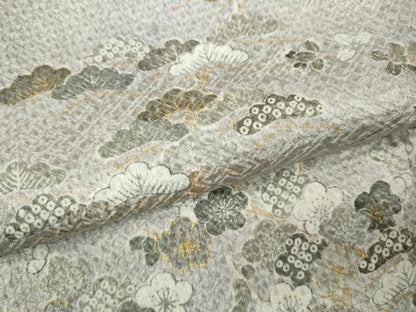平和屋着物●訪問着　総絞り　風景竹垣花文　暈し染め　金彩　正絹　逸品　CABK8090ut