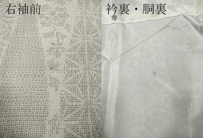平和屋着物●本場結城紬　重要無形文化財　80亀甲　立涌七宝花文　正絹　逸品　CABK8092ut