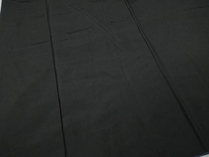 平和屋着物●男性　黒紋付　正絹　逸品　CABK8094ut