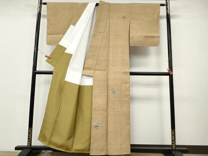 平和屋着物●上質な紬　総絞り　兎　正絹　逸品　CABK8104ut