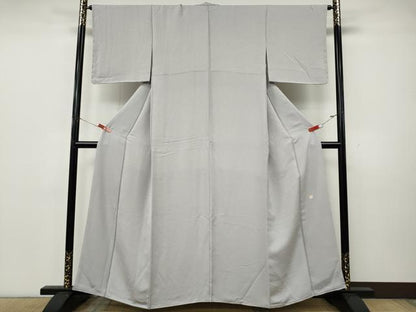 平和屋着物●上質な小紋　作家物　草花文　正絹　逸品　CABK8114ut