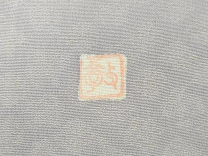 平和屋着物●上質な小紋　作家物　草花文　正絹　逸品　CABK8114ut